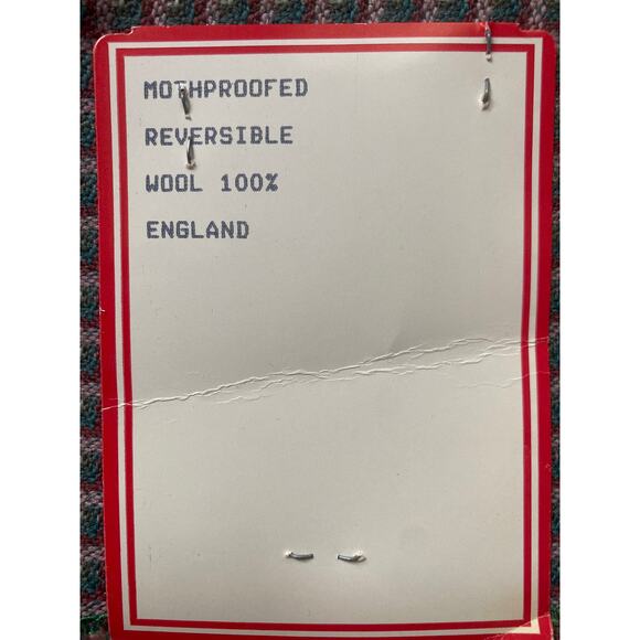 Brunschwig & Fils hiram wool texture rose green fabric vintage swatch 26” x 25” - Picture 4 of 5